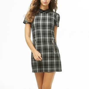 Forever 21 Collared Plaid Mini Dress